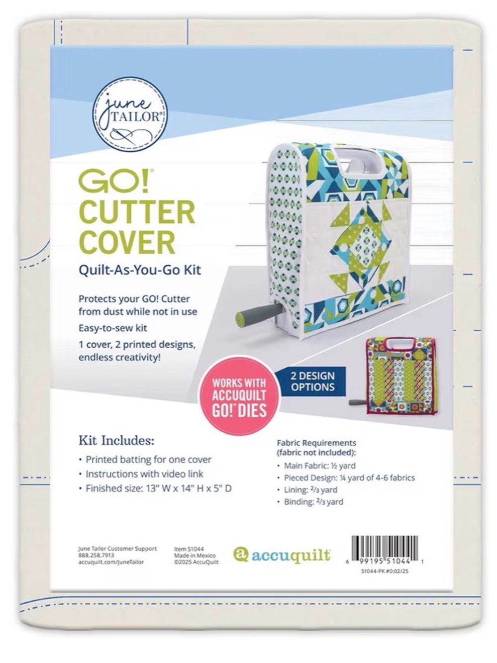 June Tailor Go! Cutter Cover - quilt as you go kit